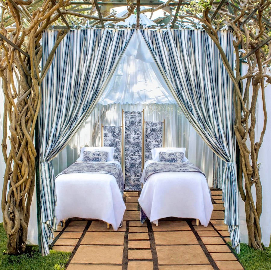 The Gazebo at the Dior Spa at Hotel Eden Roc in Cap d'Antibes.
