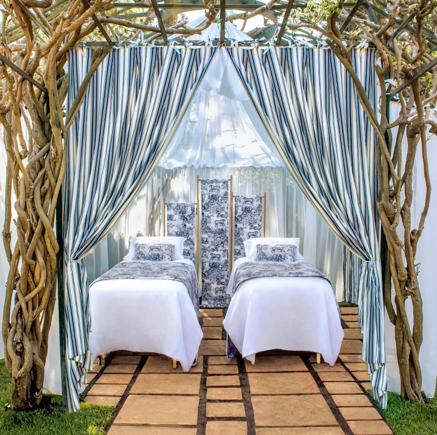 The Gazebo at the Dior Spa at Hotel Eden Roc in Cap d'Antibes.