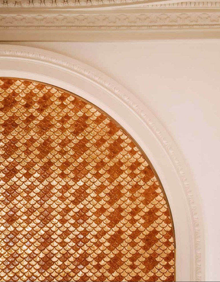 Beautiful fish scale pattern. Image by Carlton Hotel.